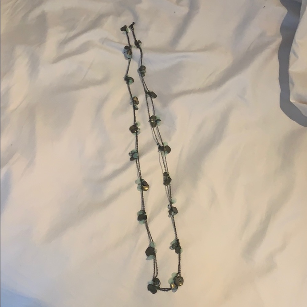 Forever 21 Gold & Turquoise Necklace